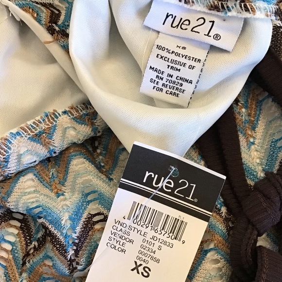 Rue21 Sleeveless Strappy Midriff Cut Out Stretch Bodycon Mini Dress - Picture 6 of 7